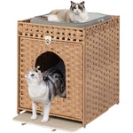 Snughome Cat Litter Box Enclosure Furniture Hidden With Mat, Wa.... Fixed Price $77.46.
