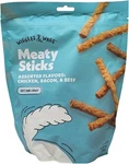 Wiggles Wags 1 Pound Dog Treats Assorted Chicken Bacon Beef Soft Chewy Sticks. Fixed Price $32.00.