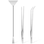 3 Pcs Terrarium Aquarium Stainless Steel Plant Tweezers Tool Set Silver. Fixed Price $11.99.
