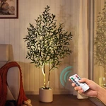 Artificial Olive Tree Faux Plants Indoor - 5FT Tall Fake With Remote Spo.... Fixed Price $94.87.