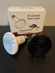 Makmzoon Reptile Ceramic Heat Lamp Pk Black White 110-120V 150W New Uv Sensor. Fixed Price $19.00.