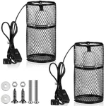 2 Pcs Reptile Heat Lamp Guard With 150W Ceramic Emitter Basking Anti Sca.... Fixed Price $58.27.