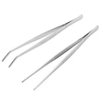 Miupoo Long Handle Stainless Steel Paint Straight Curved Tweezers Silver. Fixed Price $15.67.