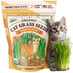 Organic Cat Grass Seeds For Planting, Non-gmo Wheat, Oat, Rye, And Barley Pet.... Fixed Price $11.02.