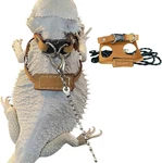 Bearded Dragon Harness And Leash Adjustable(m,l,xl) - Soft Leather Reptile Li.... Fixed Price $11.95.