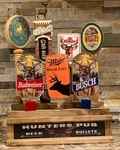 "hunter's Pub" Beer (7) Handle Display With Lights - Hunting Whitetail Deer. Fixed Price $24.99.
