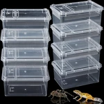 Irenare 8 Pcs Reptile Breeding Box Plastic Spider Terrarium Tarantula Feeding.... Fixed Price $25.16.