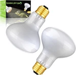 2 Pack 75W Reptile Uva Infrared Basking Spot Lamp, Sun Glow Daylight White. Fixed Price $17.05.