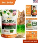 Fresh Kitty Grass - 16OZ Oat & Barley Mix For Cats Small Pets Easy To Grow. Fixed Price $18.99.