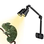 Lurmmue Dual Reptile Lamp Stand W/ Suction Cups, Adjustable Bracket For. Fixed Price $54.14.