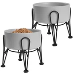 Kitwinney Elevated Bowls: Non-slip Ceramic Set For Small & Medium Dogs. Fixed Price $47.30.