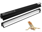 24W T5 Reptile Light Fixture Kit, Terrarium Hood With Desert Uvb.... Fixed Price $50.87.