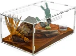 Large Tarantula Enclosure Spider 14" X 8" 6", 2 In Acrylic Abor.... Fixed Price $39.00.
