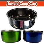 A&e Stainless Steel Jungle Coop Cup - Colorful Bird Food/water Bowls With Ring. Fixed Price $14.99.