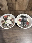 2 Komodo Tattoo Art Pet Bowls. Brand New. Cool Design Dog 9IN. Fixed Price $15.00.