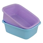 Obstnny Quart Plastic Dish Pan, 16.5"X12.7"X6.7", Set Of. Fixed Price $37.36.