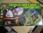 Zoo Med Tropical Uvb & Heat Lighting Kit Includes Bulbs New Sealed Box. Fixed Price $24.99.