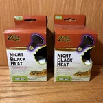 Zilla Night Black Basking Spot Bulb 100W Reptile Terrarium Lamp Light 2 Pack 5C. Fixed Price $18.99.