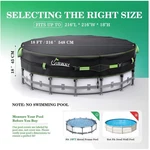 Super Windproof Gel-coated Cover For Above Ground Pools. Fixed Price $118.79.