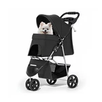 Monibloom Foldable Pet Stroller With Weather Cover, 3 Wheels Strolling Ca.... Fixed Price $63.73.