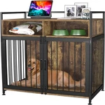Garvee Multi-purpose Dog Crate Furniture Home Pet Cage, With Storage Drawers. Fixed Price $255.11.