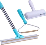 Pet Hair Removal Broom, Handheld Rake & Reusable Lint Roller. Fixed Price $25.99.