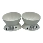 Prefurred Pet Elevated Cat Bowl Set (dinner & Drinks) Lot Of 2. Fixed Price $44.99.