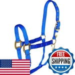 Hamilton Deluxe Horse Halter, 1" Triple Ply Nylon, Adjustable Chin Strap, Easy. Fixed Price $67.74.