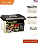 Exo Medium Faunarium Terrarium Lightweight & Stackable For Easy Cleaning. Fixed Price $25.19.