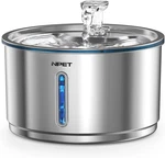 Stainless Steel Cat Water Fountain, GALLON/135OZ Automatic Pet Drinking. Fixed Price $34.97.