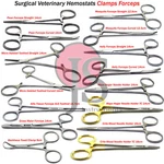 Veterinary Surgery Surgical Clamps Grasp Blood Vessels Tissue Hemostats Forceps. Fixed Price $9.99.