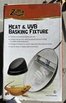 Zilla Heat & Uvb Reptile Basking Fixture Lamp New Original Box. Fixed Price $40.00.