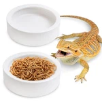 Tfwadmx 2 Pack Reptile Food Bowl, Ceramic Water Pcs 3.9 1.1 '', White. Fixed Price $20.78.