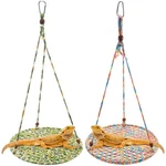 2 Pcs Bearded Dragon Hammock Summer Reptile Hanging Bed Swing Toys Cotton Liz.... Fixed Price $28.59.
