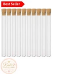 Pre-assembled Borosilicate Glass Tubes With Cork Stopper, 23ML, 10-PACK. Fixed Price $17.99.