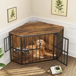 Dog Crate 53 Wooden Corner Furniture End Table Brown NVL0090 Roomtec Inch Kennel. Fixed Price $369.99.