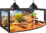 Bearded Dragon Tank, Curved Reptile Enclosure With 3-SIDE Clear Acrylic Panels,. Fixed Price $289.99.