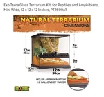 Exo Mini Natural Terrarium 12X12X12 New Advance Glass Reptile Habitat. Fixed Price $110.00.