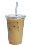 Gusto Clear Plastic Cups With Flat Lids 100 Count (pack Of 1), 20 Oz. -. Fixed Price $42.15.