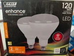 Feit BR40 Led Bulb; 120W Eq; 1400 Lumens; Soft White Pack. Fixed Price $29.99.