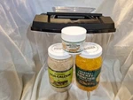 Small Starter Reptile Tank With Flukers Calcium Diet Food 10"L X 6" 8". Fixed Price $7.96.
