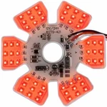 Dual Function Ultra Thin Hex Air Cleaner Glow Lights W/ 54 Red Led. Fixed Price $115.00.