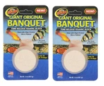 Zoo Med Original Banquet Block Giant 2 Pack For Large Aquarium Fish Treats. Fixed Price $17.36.