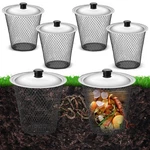 Morningro 4 Pcs Inground Worm Composter With Lids 9.1 X 5.9 Inch, Black. Fixed Price $88.86.