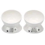 Prefurred Pet Elevated Porcelain Food And Water Bowl Set For Cats Small Dogs. Fixed Price $31.99.