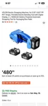 Vevor Automatic Electric Strapping Machine Tool For Pp/pet 0.35"-0.63" Straps. Fixed Price $250.00.