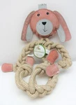 Hugglehounds Super Size 25" Bunny All-natural Hemp/cotton 16MM Rope Knotty 10610. Fixed Price $19.99.