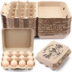 Zhanmai 25 Pcs Natural Paper Pulp Egg Cartons Blank Bulk 12 Count Dozen Vintage. Fixed Price $54.01.