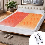 Sunny Heated Mattress Pad Queen Dual Control 60X80IN 21IN Deep Pocket. Fixed Price $76.99.