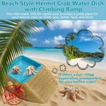 Gxsdj Hermit Crab Water Bowl Resin Reptile Pool Climbing Ramp Dish. Fixed Price $20.00.